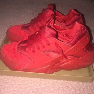 Nike red huaraches